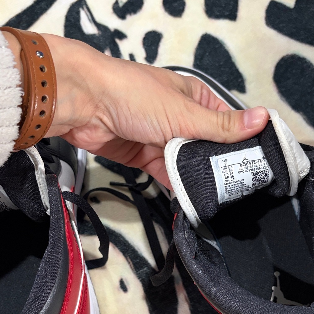 Nike Red and Black High-Top Sneakers - Picture 7 of 9